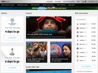 Desktop screenshot for uefa.com