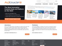 Desktop screenshot for adblade.com