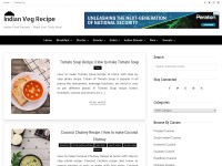 Desktop screenshot for indianvegrecipe.com