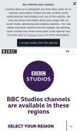 How bbcchannels.com looks like on a mobile device such as an iPhone.