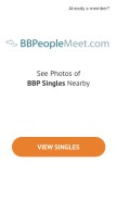 How bbpeoplemeet.com looks like on a mobile device such as an iPhone.