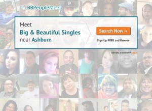 How bbpeoplemeet.com looks like on a tablet such as an iPad.