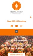 How bbqgrillacademy.com looks like on a mobile device such as an iPhone.