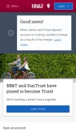How bbt.com looks like on a mobile device such as an iPhone.
