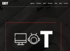 How bbtdigital.com looks like on a tablet such as an iPad.