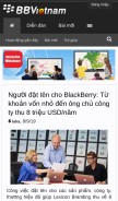 How bbvietnam.com looks like on a mobile device such as an iPhone.