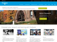 Desktop screenshot for proquest.com