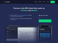 Desktop screenshot for termius.com