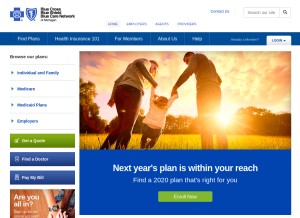 How bcbsm.com looks like on a tablet such as an iPad.