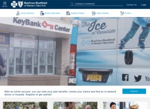 How bcbswny.com looks like on a tablet such as an iPad.