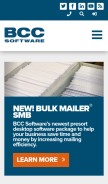 How bccsoftware.com looks like on a mobile device such as an iPhone.
