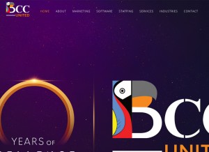 How bccunited.com looks like on a tablet such as an iPad.