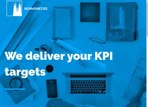 How bcnmonetize.com looks like on a tablet such as an iPad.