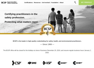 How bcsp.org looks like on a tablet such as an iPad.