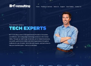 How bctconsulting.com looks like on a tablet such as an iPad.