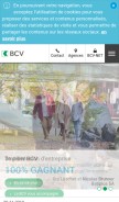 How bcv.ch looks like on a mobile device such as an iPhone.