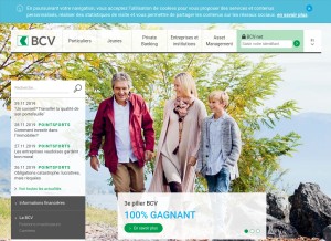 How bcv.ch looks like on a tablet such as an iPad.