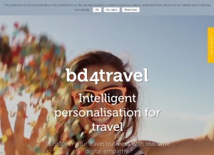 How bd4travel.com looks like on a tablet such as an iPad.
