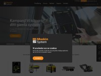 Screenshot of maskinsystem.com
