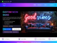 Desktop screenshot for neonsigncustom.com
