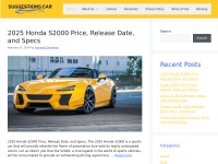 Desktop screenshot for suggestionscar.com