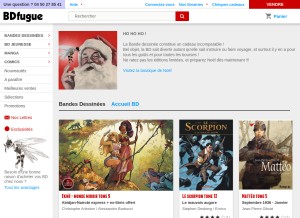 How bdfugue.com looks like on a tablet such as an iPad.