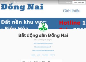 How bdsdongnai.tumblr.com looks like on a tablet such as an iPad.