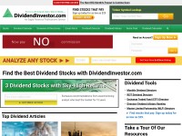 Desktop screenshot for dividendinvestor.com