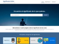 Desktop screenshot for significado.online