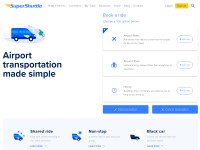 Desktop screenshot for supershuttle.com