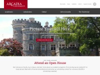 Desktop screenshot for arcadia.edu