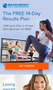 How beachbody.com looks like on a mobile device such as an iPhone.