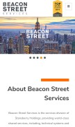 How beaconstreetservices.com looks like on a mobile device such as an iPhone.
