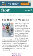 How beadandbutton.com looks like on a mobile device such as an iPhone.