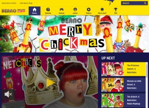 How beano.com looks like on a tablet such as an iPad.