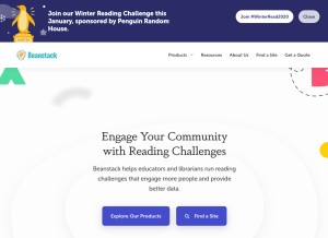 How beanstack.org looks like on a tablet such as an iPad.