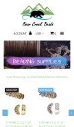 How bearcreekbeads.com looks like on a mobile device such as an iPhone.