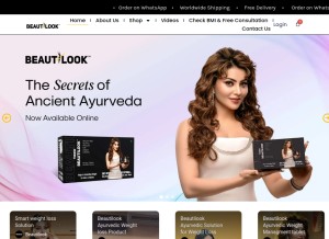 How beautilook.in looks like on a tablet such as an iPad.