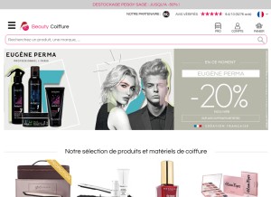 How beautycoiffure.com looks like on a tablet such as an iPad.