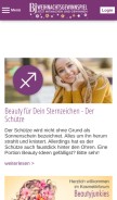 How beautyjunkies.de looks like on a mobile device such as an iPhone.