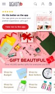 How beautymnl.com looks like on a mobile device such as an iPhone.