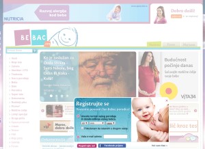 How bebac.com looks like on a tablet such as an iPad.