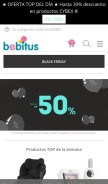 How bebitus.com looks like on a mobile device such as an iPhone.