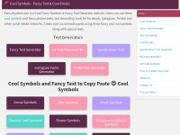 Desktop screenshot for fancysymbol.com