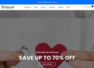 How beceff.com looks like on a tablet such as an iPad.