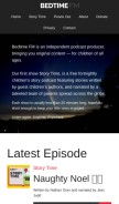 How bedtime.fm looks like on a mobile device such as an iPhone.