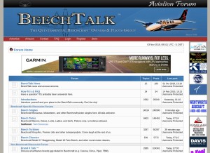 How beechtalk.com looks like on a tablet such as an iPad.