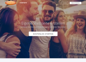How beepworld.de looks like on a tablet such as an iPad.