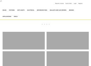 How beeslighting.com looks like on a tablet such as an iPad.