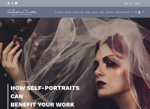 How behindtheshutter.com looks like on a tablet such as an iPad.
